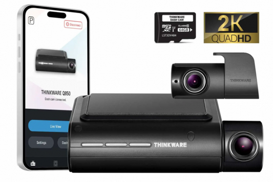 thinkware Q850GL2CH64GBH Q850 2CH Hardwire Camera 64GB 2K